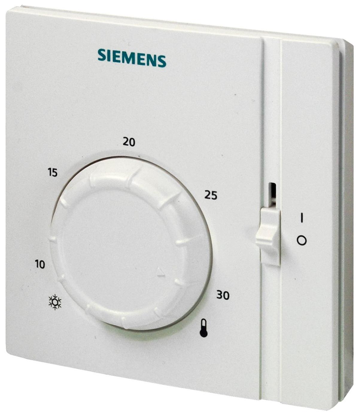 Siemens RAA31 Elektromekanik Oda Termostatı (Açma/Kapama Anahtarlı, Isıtma veya Soğutma, Kablolu, 8-30 °C, 6 A)