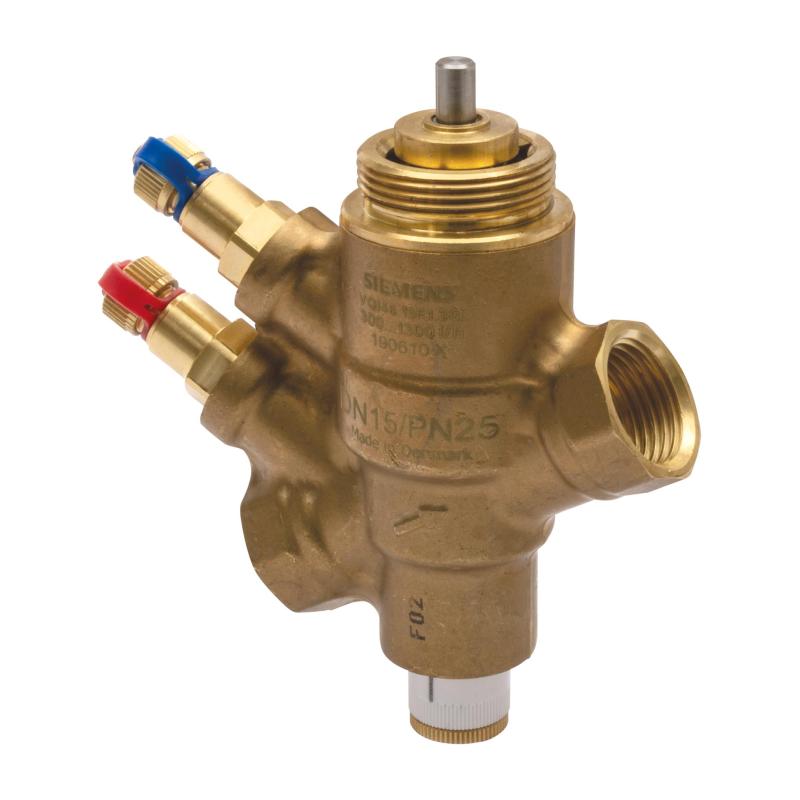 VQI46.20F1.5Q İç Dişli On/Off Basınçtan Bağımsız Kontrol Vanası PICV (DN20, PN25, 320-1500 l/h, Ölçüm Nipelli)