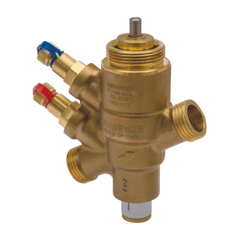 VQP46.20F1.5Q Dış Dişli On/Off Basınçtan Bağımsız Kontrol Vanası PICV (DN20, PN25, 320-1500 l/h, Ölçüm Nipelli)