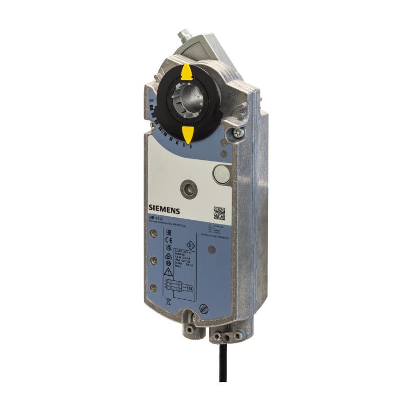 GIB341.1E Döner Damper Motoru (35 Nm, 6 m², Yay Geri Dönüşsüz, AC 100-240 V, 150 s)