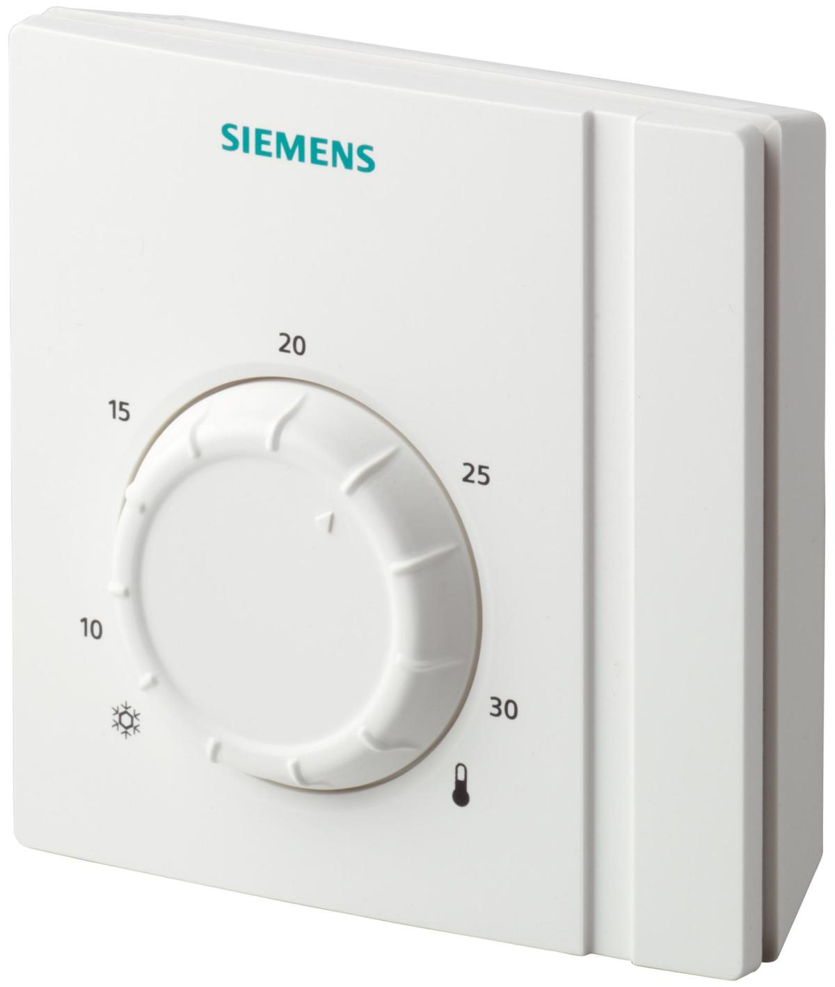 Siemens RAA21 Elektromekanik Oda Termostatı (Temel Model, Isıtma veya Soğutma, Kablolu, 8-30 °C, 6 A)