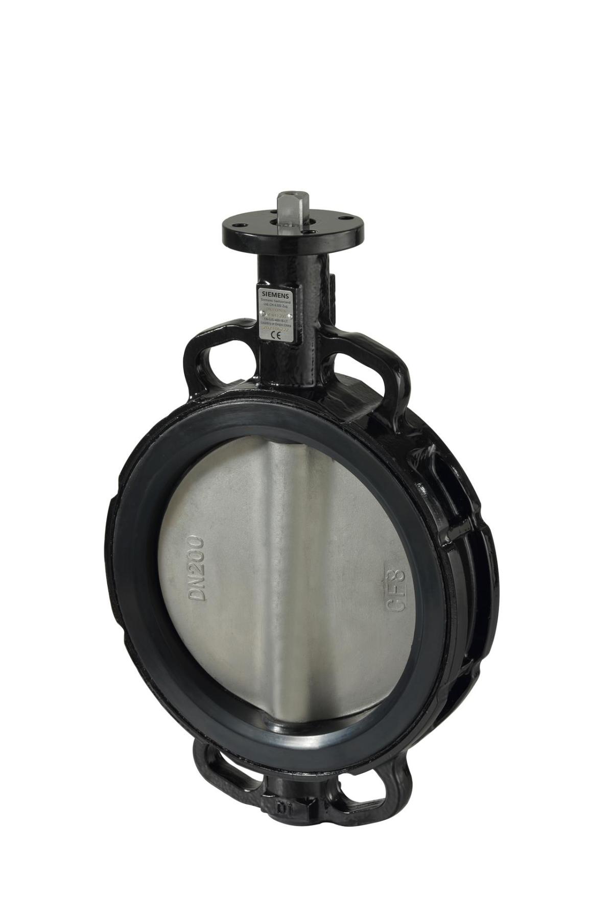 Siemens VFW41.250 Wafer Tipi Kelebek Vana (DN250, PN6/10/16, kvs 4550, Sızdırmaz Kapama)