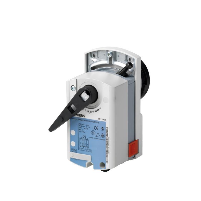 GDB161.9E Elektromotorik Döner Aktüatör (Küresel Vanalar için, Yay Geri Dönüşsüz, AC/DC 24 V, DC 0/2-10 V, 5 Nm, 150 s)