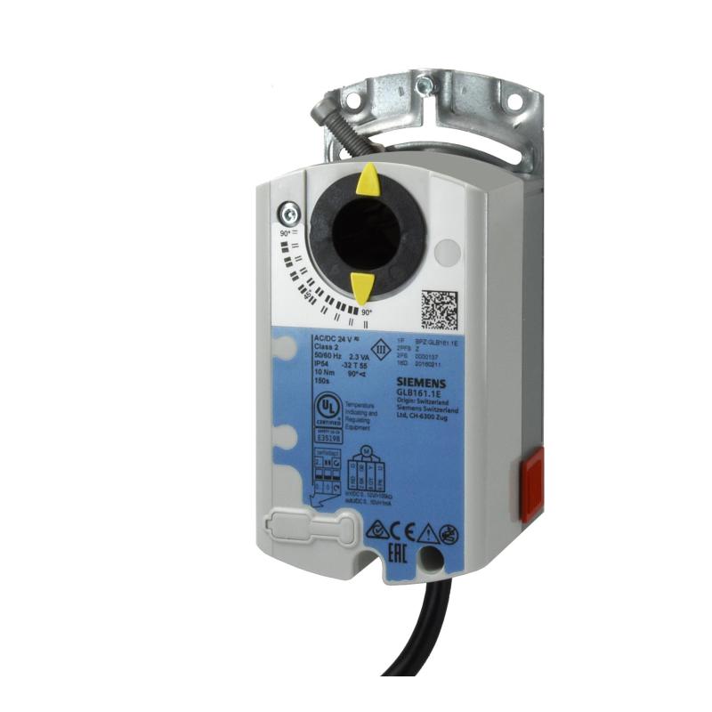 GLB341.1E Döner Hava Damper Motoru (1,5 m², AC 230 V, 2/3 Konumlu, 10 Nm, 150 s, Yay Geri Dönüşsüz)