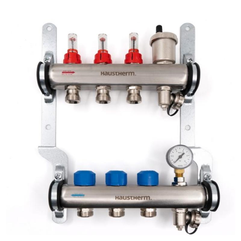 Haustherm HMAN0113 Debi Göstergeli Paslanmaz Kolektör — 13 Ağızlı