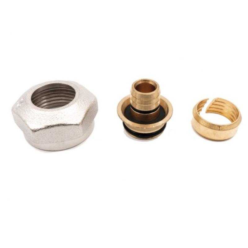 Haustherm HACS0021 Boru Bağlantı Rakoru — 16x2,0 – 3/4" İD, Pirinç