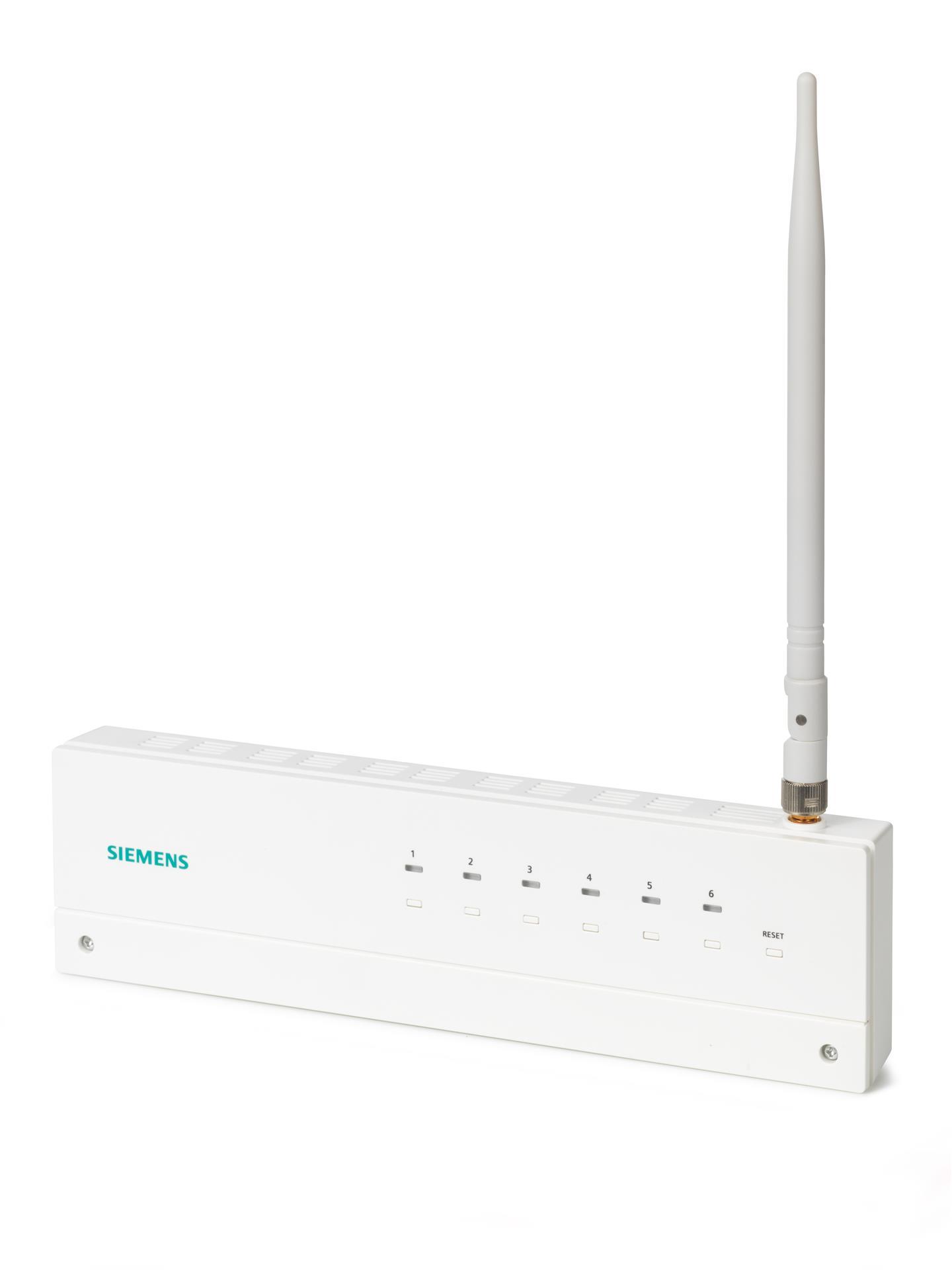 Siemens RDE-MZ6 Kablosuz Çok Zonlu Alıcı (6 Röle Çıkışı, 433 MHz RF, AC 230 V, DIN Ray)