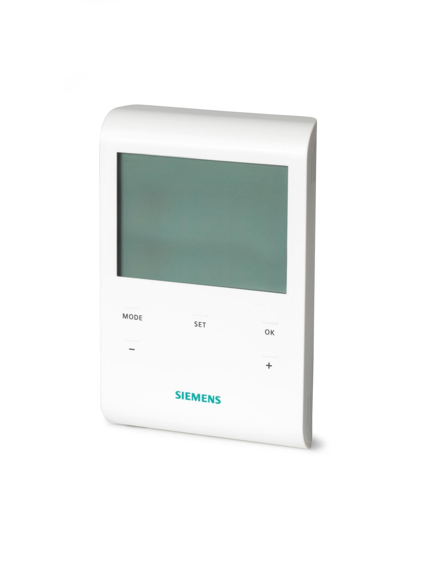Siemens RDE100 Programlanabilir Dijital Oda Termostatı (Isıtma, LCD, Otomatik Zaman Programı, AC 230 V, 5 A)