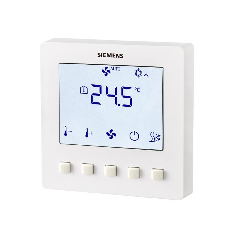 RDF510/BP Sıva Altı Fancoil Termostatı (2 Borulu, On/Off Vana Çıkışı, 3 Kademeli Fan, AC 230 V, 20'li Paket)