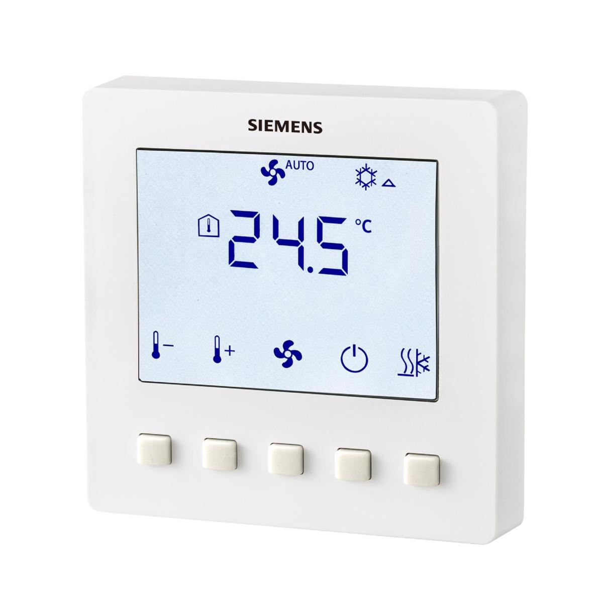 Siemens RDF510/BP Sıva Altı Fancoil Termostatı (2 Borulu, On/Off Vana Çıkışı, 3 Kademeli Fan, AC 230 V, 20'li Paket)
