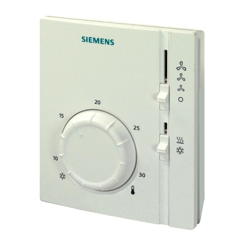 RAB31 Elektromekanik Fancoil Termostatı (4 Borulu, Isıtma/Soğutma Seçici, 3 Kademeli Fan, AC 230 V)