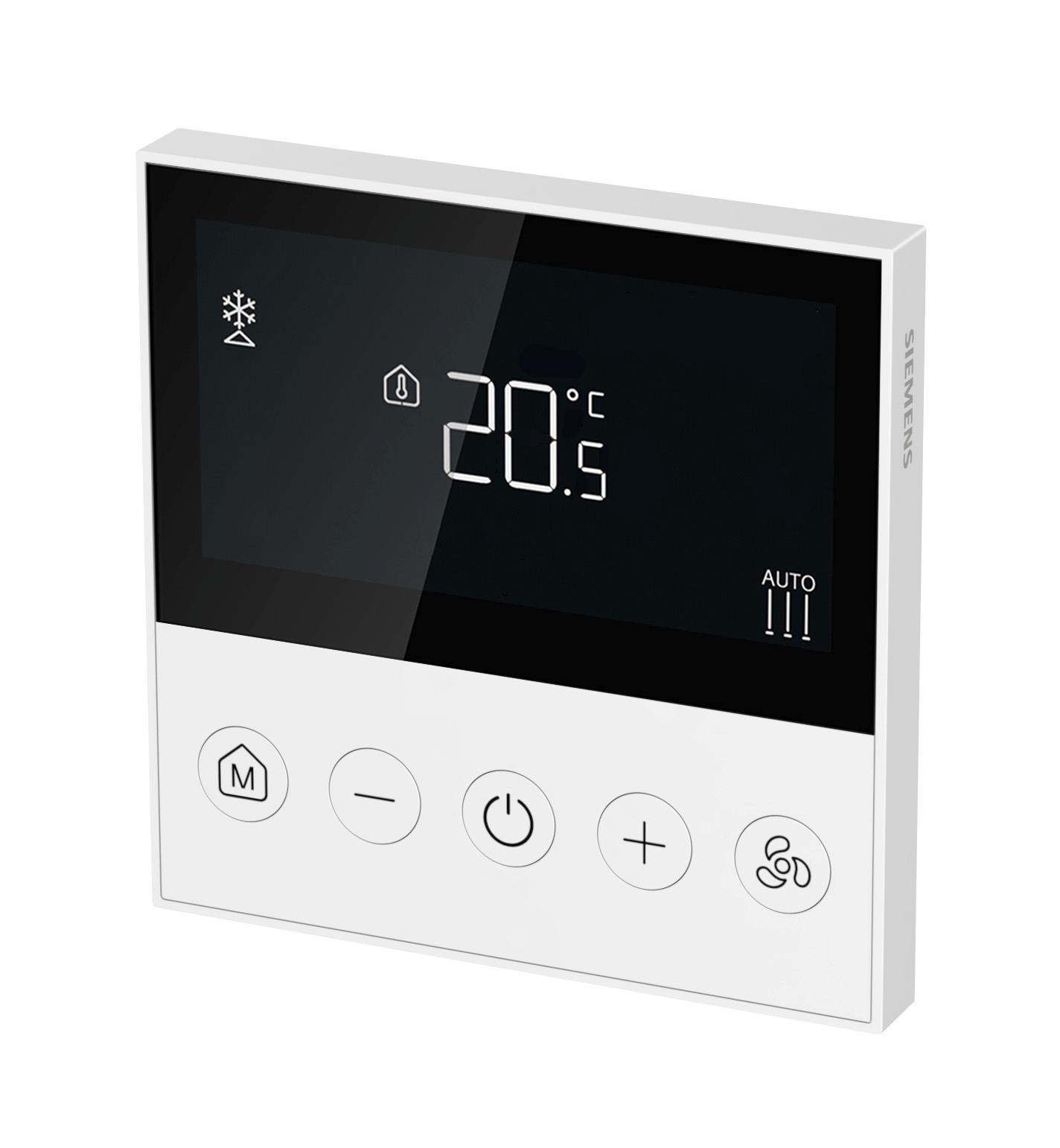 Siemens RDQ410 Sıva Altı Fancoil Termostatı (2/4 Borulu, 3 Kademeli Fan, On/Off Vana Çıkışı, LCD, AC 230 V)