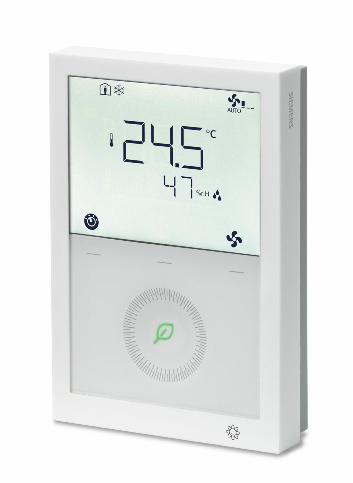 Siemens RDG260KN KNX Haberleşmeli Fancoil Oda Termostatı (DC 0-10 V ve On/Off Çıkış, 3 Kademeli / DC Fan, Nem Sensörlü, AC/DC 24 V)
