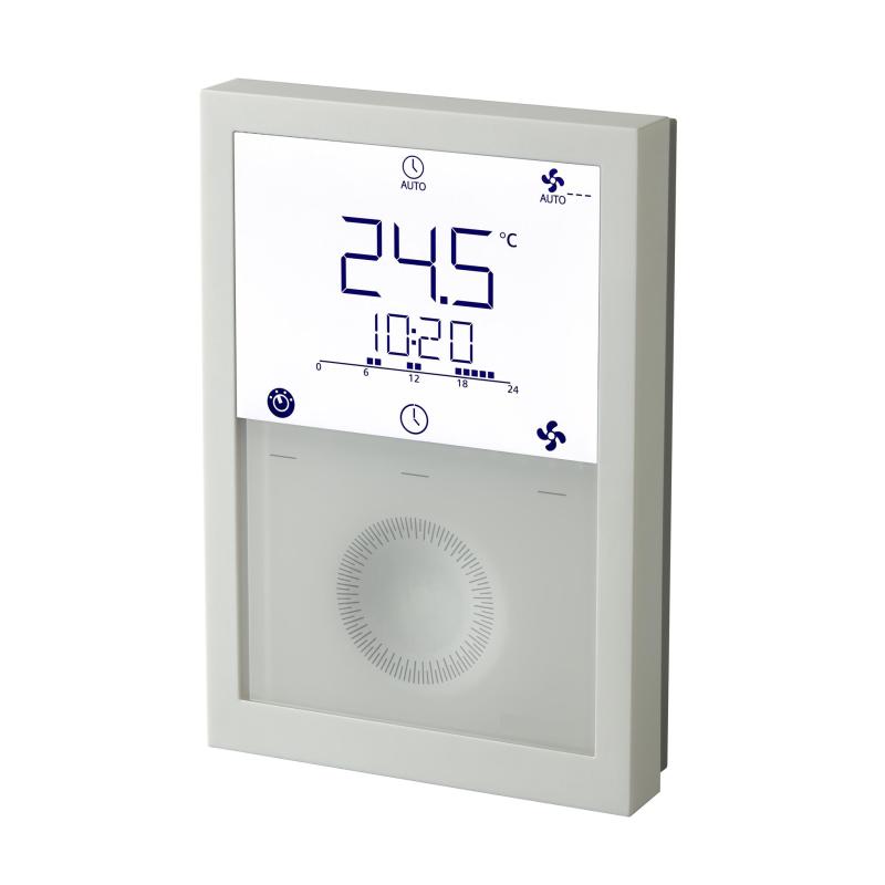 RDG200T Fancoil Oda Termostatı (On/Off, PWM veya 3 Konumlu Triyak Çıkış, 3 Kademeli / DC 0-10 V Fan, Zaman Programlı, AC 230 V)